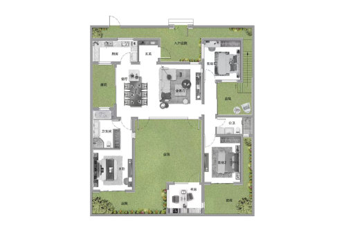 145户型 建筑面积：约145m²-145㎡